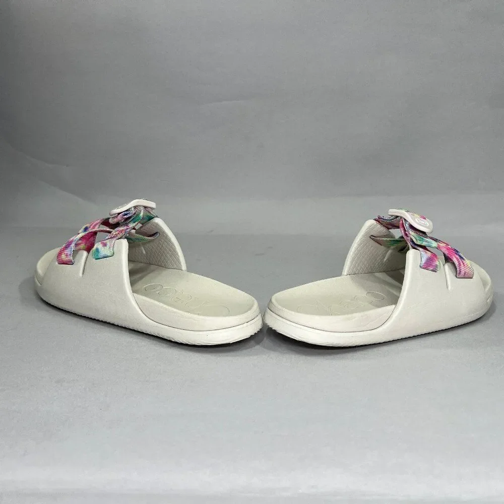 Chaco Girl's Size 2 Chillos‎ Light Tie Dye Slide Sandals
